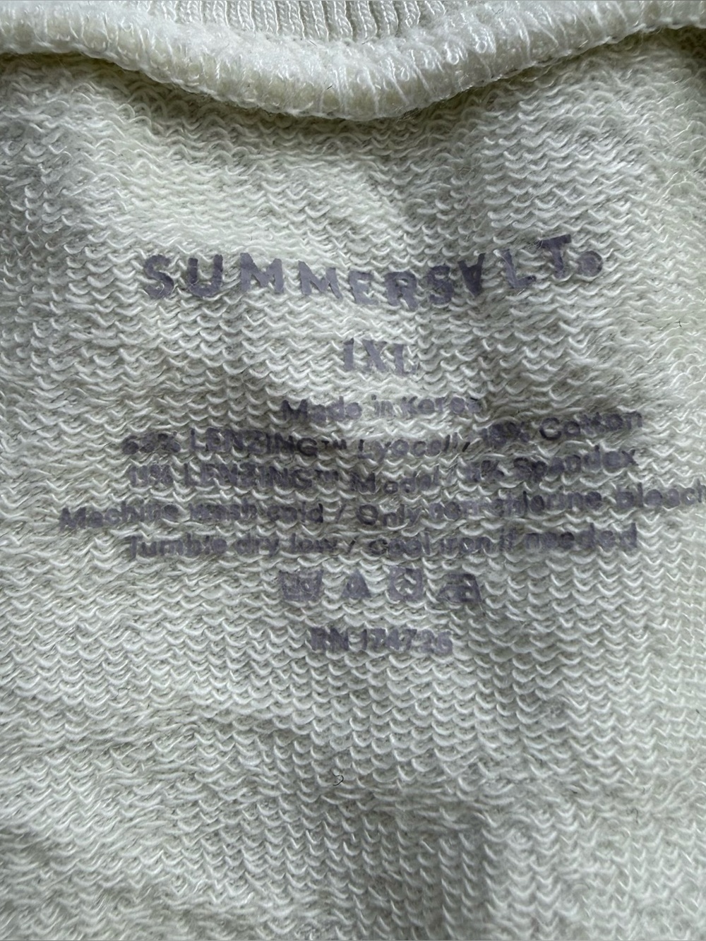 Summersalt Softest French Terry Pullover 1XL XL Color Block Clean Girl Sweater - Picture 3 of 7
